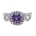 Lavencious Princess Cut CZ Rings Wedding Party Statement Cocktails Gold Plated Size 5-10