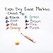 EXPO Low Odor Dry Erase Markers, Chisel Tip, Assorted Colors, 16 Count | Dry Erase Whiteboard Magnetic Board Eraser, Soft Pile