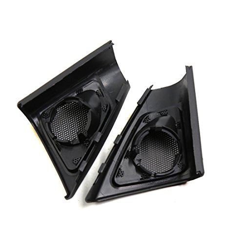 uxcell 2 Pcs Mesh Black Car Auto Tweeter Trumpet Dustproof Cover for 2010 BMW 5