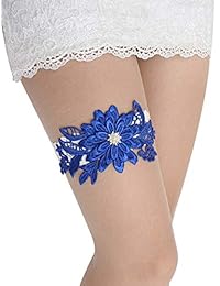 GARGALA Wedding Garters for Bride Bridal Lace Garter Set with Rhainestone Pearls