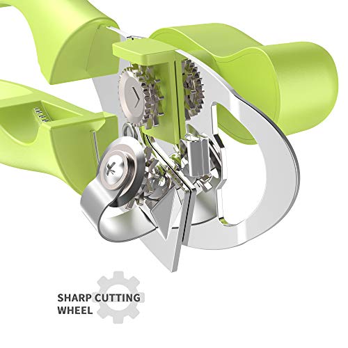 MATTAY Manual Food-Safe Stainless Steel and Durable Smooth Edge,Heavy Duty Ergonomically Designed Handle,Best Can Openers, Green