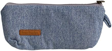 Pen &amp; Pencil Case, Stylish Stationery Pouch &amp; Cosmetic Bag, Large Capacity, Quality Material, Stylish Design, Carry Pens, Pencils, Cellphone, Keys, Coins &amp; More (solid blue)