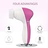 Facial Cleansing Brush [Newest 2021], PIXNOR Waterproof Face Spin Brush with 7 Brush Heads for Deep Cleansing, Gentle…