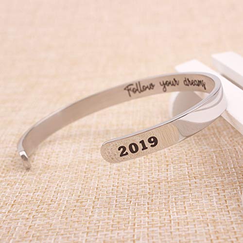 3 Graduation+Inspirational+Bracelets+Friendship+Jewelry