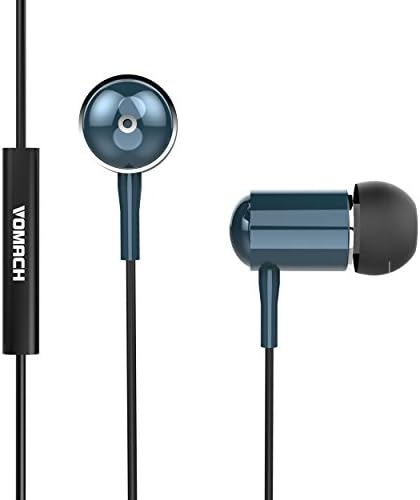 VMTOP In-ear Earbuds Wired Headphones Stereo Sound Earphones Passive Noise Cancelling In-line Control Built-in Mic