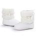 Ecosin(TM) Baby Bowknot Keep Warm Soft Sole Snow Boots Crib Prewalker Shoes Toddler (0~6Month, White)
