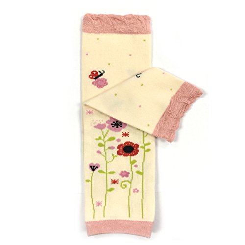 allydrew Footless Leg Warmers Footless Leggings for Babies and Toddlers - Flora, Deer, Brown Bear, Solid Pink (4 pack)