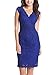 Fantaist Women's Party Sleeveless Waistband Scalloped Floral Lace Cocktail Dress