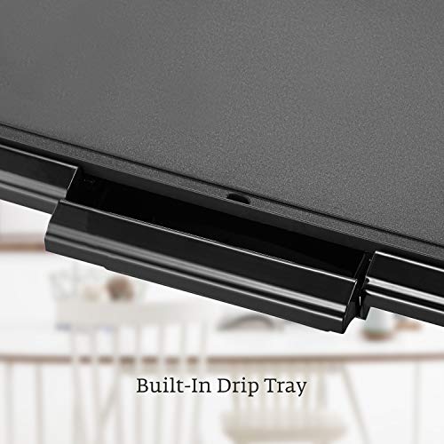 image for Kealive Griddle, Family-Sized Electric Grill Griddle 1500W with Drip T