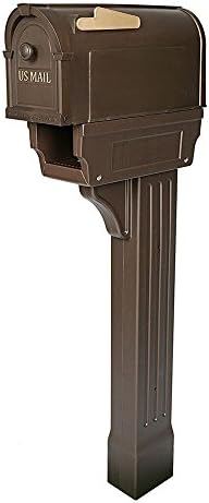 Postal Pro All-in-One Mailboxes and Post Combo Kit in Bronze