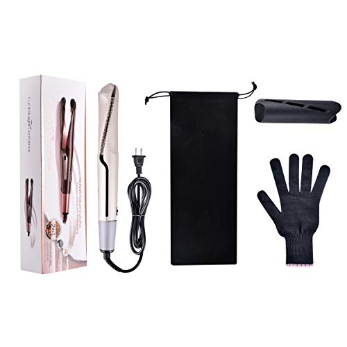 Funkprofi Hair Straightener Curling Iron 2 in 1 Tourmaline Ceramic Twisted Flat Iron,13 Adjustable Temperature for All Hair Types with LCD Digital Display & Auto Shut-Off - Thumbnail 6