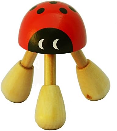 2 Wooden Ladybug Kneading Massagers Plus 2 Free Bags of Foot