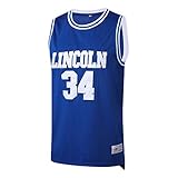 MM MASMIG Jesus Shuttlesworth 34 Lincoln Basketball Jerseys Ray Allen Jersey Movie S-XXXL Blue
