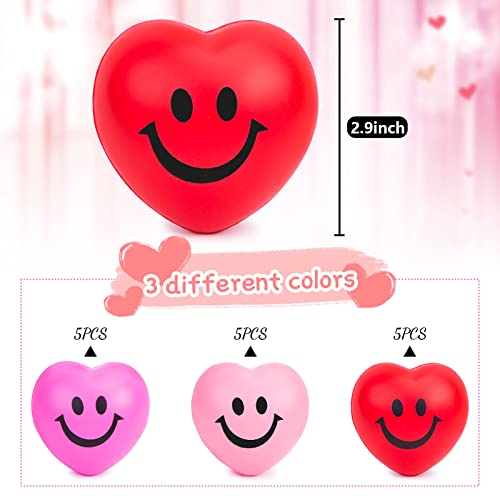 3 otters 15PCS Heart Stress Balls, Valentines Day Decorations 3\