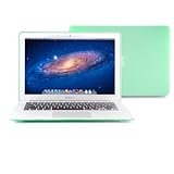 GMYLE(R) Aqua Green Frosted Matte Rubberized (Rubber Coated) Hard Snap On See Through Case Cover for 11.6 inch Macbook Air (Fit For 2013 Model)