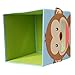 NEWSTYLE Foldable Kids' Toy Storage Bin Box - Cartoon Children Toys Chest and Closet Organizer (Smiling Monkey)