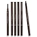 Eyebrow Pencil Eyeliner Oenbopo Waterproof Automatic Eyebrow Pencil Eyeliner Powder Brush Makeup Cosmetic Tool (Black)