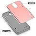 ZTE Sonata 3 Case, RANZ Grey with Rose Gold Hard Impact Dual Layer Shockproof Bumper Case for ZTE Sonata 3 / ZTE Prestige/ZTE Avid Plus/ZTE Chapel/ZTE Maven 2