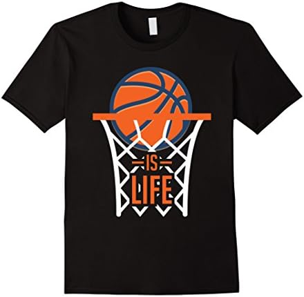 Mens Basketball Ball Is Life T-Shirt XL Black