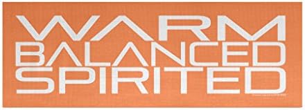 Yoga Mat in Orange Warm - Balanced - Spirited Mentality Color