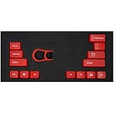 Feicuan 14 Keys Function Keys Cap Cover Enter Shift Ctrl Replacement Keycap Universal for Mechanical Keyboard -Red