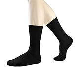 3socks Men's Extreme 100 Egyptian Cotton Dress & Casual Socks, Black,8-11