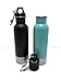 Craft Connections Stainless Steel Bottle Insulator with Opener - Pack of 2 (Teal-Black)