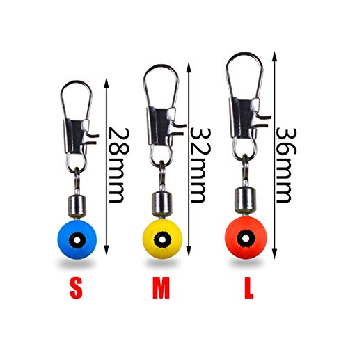 BKAUK 50 Stück/Batch Angelpose Float Float Parkplatz Bohnen Angelzubehör Kunststoff Metallbeschläge C – Bild 4