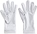Coolibar UPF 50+ Unisex Sawyer UV Sun Gloves - Sun Protective (Medium- White)