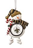New Orleans Saints Jolly Christmas Snowman Ornament