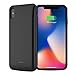 Moonmini Battery Case Compatible with iPhone Xs Max (2018) 6.5 Inch, Ultra Slim External Charger Case 5000Mah Backup Power Bank Protective Case(Black)