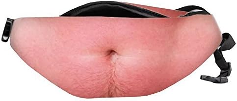 Dadbag Dad Bod Fanny Pack Funny Novelty Fashion Dad Waist Bag hairy Beer Belly by Fubovd (Free, A)