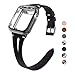 OULUOQI Compatible with Apple Watch Band Men Women Milanese Loop 49mm 45mm 44mm 42mm 41mm 40mm 38mm, Magnetic Clasp for iWatch Bands Ultra Series 9 8 SE 7 6 5 4 3 2 1 (Dark Black, 41/40/38mm)