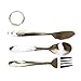 Coghlan's Stainless Steel Cutlery Set – 3-Piece Flatware with Fork, Knife, Spoon, and Convenient Storage Ring for Camping, Hiking, and Outdoor Adventures, Durable Tableware