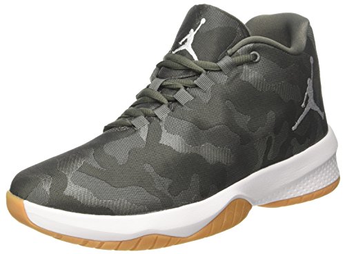 NIKE Men's Air Jordan B Fly River Rock/White-Dark Stucco 881444-051 Shoe 8.5 M US