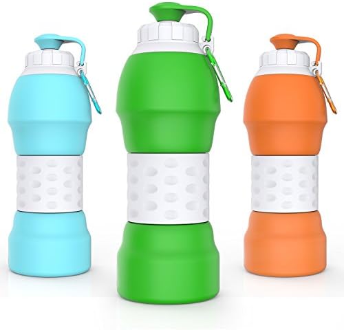 Collapsible Water Bottle,GITKARL,Travel Accessories,Lightweight Silicone Travel Mug,[BPA Free] [FDA Approved]