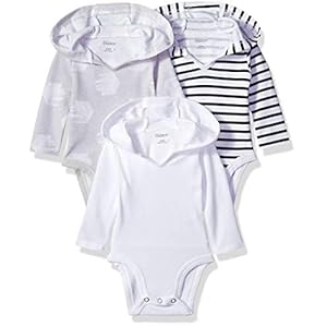 Hanes Ultimate Baby Flexy 3 Pack Hoodie Bodysuits