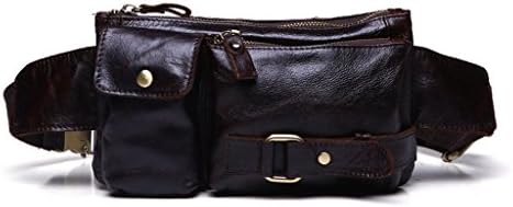 Vintage Men's Leather Sports Waist Pack Bum Bag Hip Belt Bag Security Money Pouch