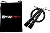 WODFitters Bearing PRO Double Under Jump Rope - Ball Bearing Speed Rope with, Free Sizing and Double Under Training eGuide and Carrying Bag