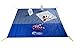 HIG Pocket & Picnic Blanket Waterproof Lightweight, Outdoor Beach Blanket Includes Corner Pockets(Silver & blue) (Silver Blue)