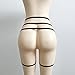 YIWULA Womens Sexy Elastic Goth Leg Garter Belt Leg Decoration Harness Pantie Lingerie (M)