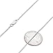 925 Sterling Silver Nickel-Free 1.2mm Box Chain Necklace, 22 inches - Made in Italy + Cleaning Cloth
