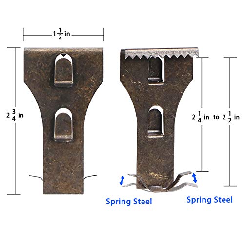 Brick Wall Clips Hanger, Fireplace Hooks Spring Steel Fits Brick 21/4