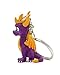 Official Spyro The Dragon 3D Keyring/Keychain
