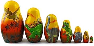 Dinosaur Nesting Dolls - Matryoshka Set 