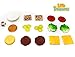 Little Treasures Cheese Burger Game with 17 Stacking Hamberger Pieces for 2-4 Players for Ages 3 and Up
