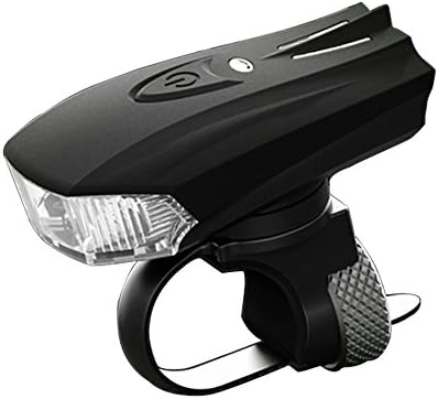 MACHFALLY USB Rechargeable Bike Light 1200mAh StVZO Mount Bicycle Headlight LED Waterproof Front Torch Night Mountain Cycling Flashlight Easy to Install &amp; Remove for Safe Cycling Black