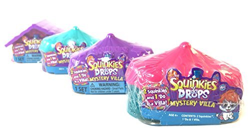 Squinkies Do Drops Mystery Villa- 4 Pack (8 Squinkie s and 4 Villa s!)