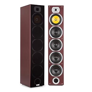 auna V7B – 4-weg vloerstaande luidsprekers, vloerstaande luidsprekers, luidsprekers, boxen, 3 x 6,5 ” woofers, 1 x 6,5…