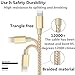 iPhone Charger Cable SHARLLEN Lightning Charger, Fast Nylon Braided USB iPhone Charging Cords 5Pack(3FT2/6FT2/10FT) Compatible iPhone XS/Max/XR/X/8/8Plus/7/7P/6S/iPad/IOS (Gold)